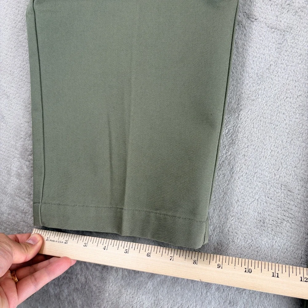 Vintage Polo Ralph Lauren Double Pleated Classic Chino Pants in Olive Men 35x32